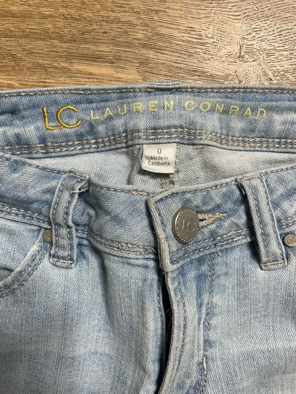 LC Lauren Conrad Light Blue Straight Leg Jeans